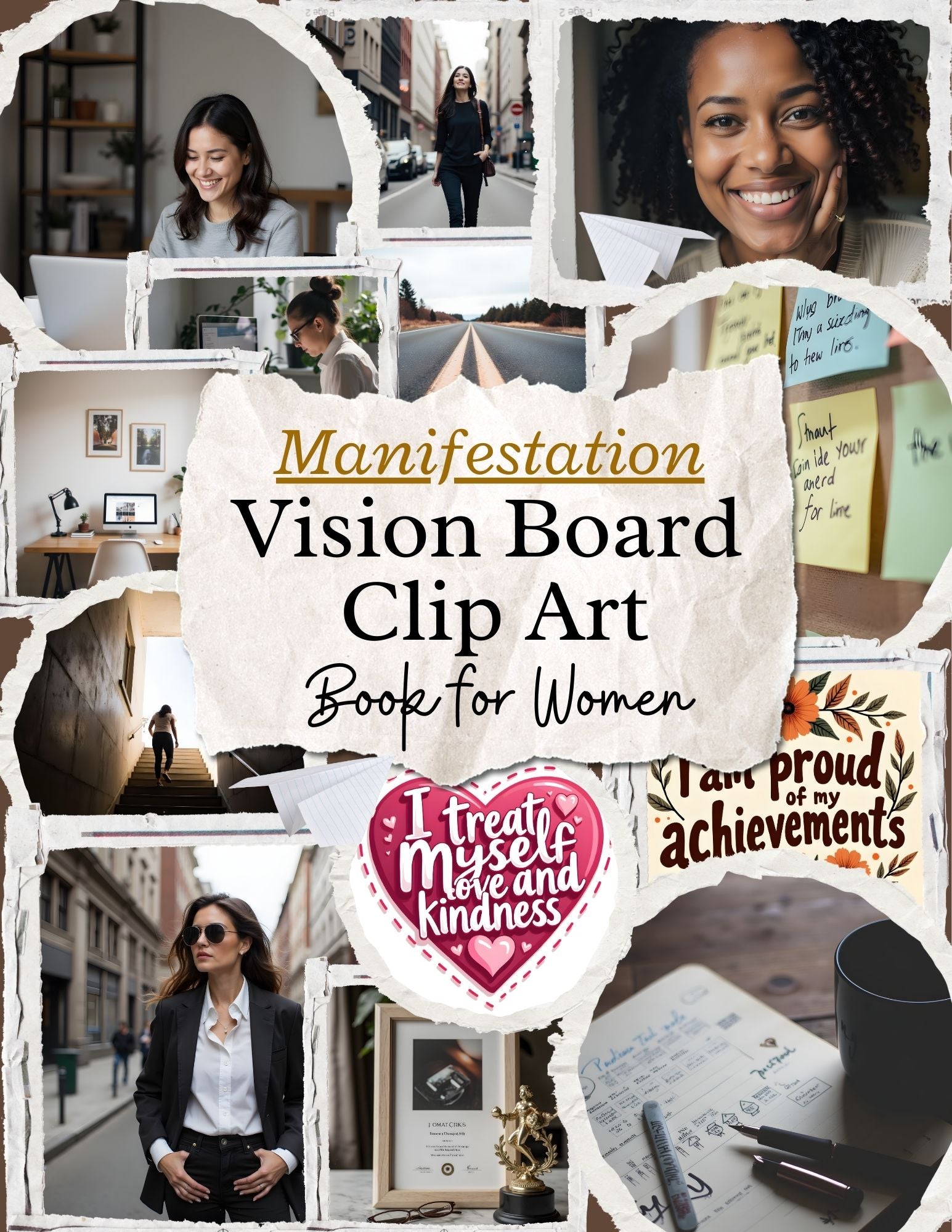Manifest Your Glow: Aesthetic Vision Board Art & Quotes for Women